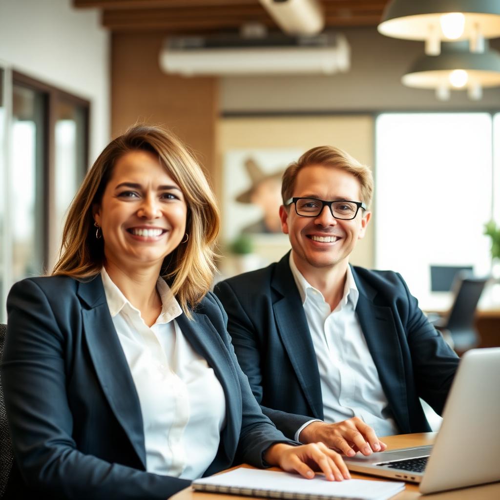 Happy CPA firm team